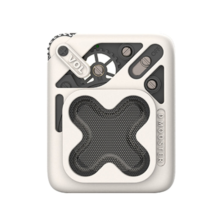 D MOOSTER D16 Portable HiFi Bluetooth 5.3 Speaker, Support TF Card (White) - HoMEdemic™ 