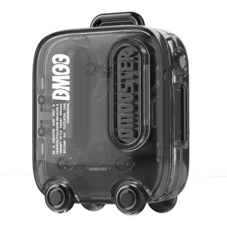 D MOOSTER D03 Suitcase Shape IPX4 TWS Wireless Bluetooth 5.0 Earphone (Transparent) - HoMEdemic™ 