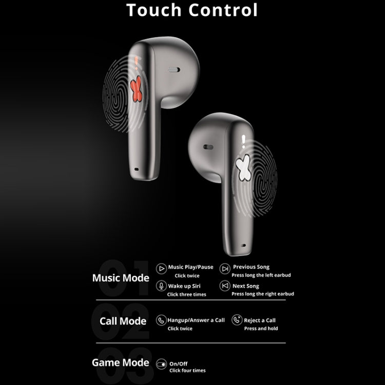 D MOOSTER D03 Suitcase Shape IPX4 TWS Wireless Bluetooth 5.0 Earphone (Transparent) - HoMEdemic™ 