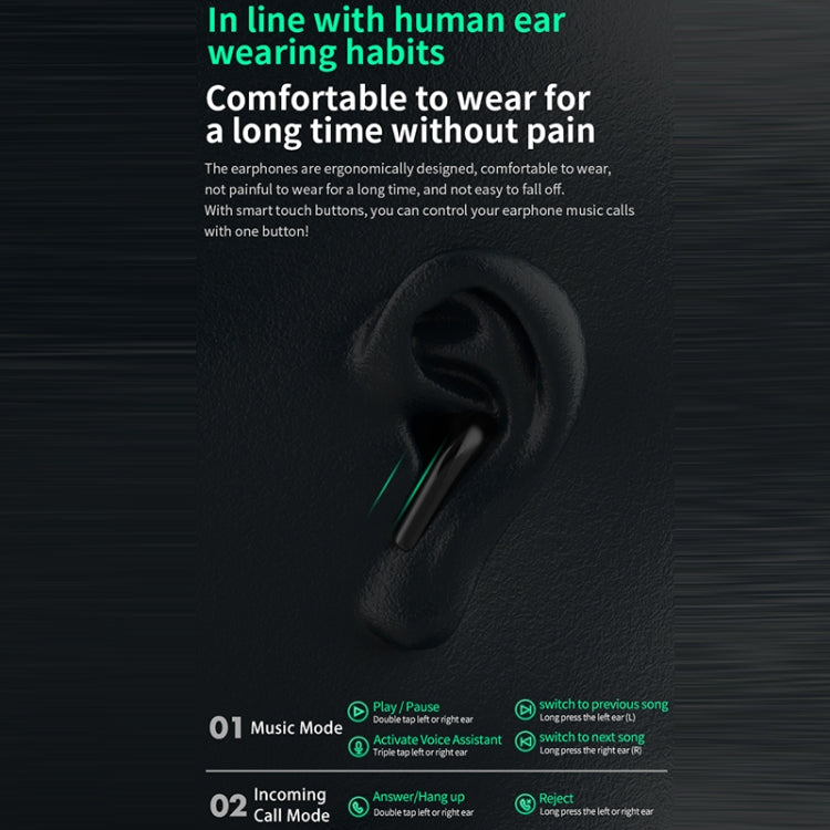 D MOOSTER D02 IPX6 EDC Wireless Bluetooth 5.3 Earphone (Black) - HoMEdemic™ 