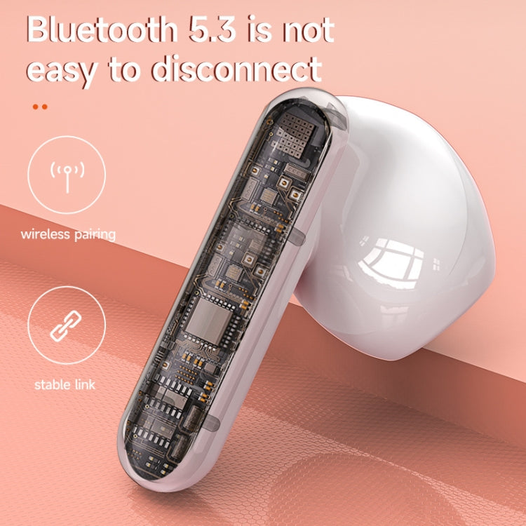 HXSJ Air-S28 TWS Bluetooth 5.3 True Wireless HiFi Stereo Make-up Mirror Earphones with Charging Case (White) - HoMEdemic™ 
