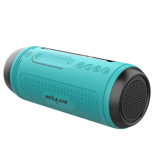 ZEALOT A1 Multifunctional Bass Wireless Bluetooth Speaker, Built-in Microphone, Support Bluetooth Call & AUX & TF Card & LED Lights (Mint Green) - HoMEdemic™ 