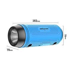 ZEALOT A1 Multifunctional Bass Wireless Bluetooth Speaker, Built-in Microphone, Support Bluetooth Call & AUX & TF Card & LED Lights (Brown) - HoMEdemic™ 