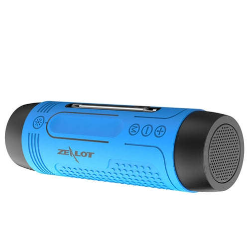 ZEALOT A2 Multifunctional Bass Wireless Bluetooth Speaker, Built-in Microphone, Support Bluetooth Call & AUX & TF Card & LED Lights (Blue) - HoMEdemic™ 