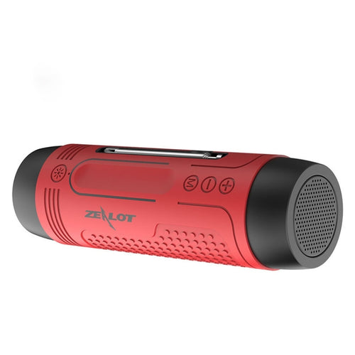 ZEALOT A2 Multifunctional Bass Wireless Bluetooth Speaker, Built-in Microphone, Support Bluetooth Call & AUX & TF Card & LED Lights (Red) - HoMEdemic™ 