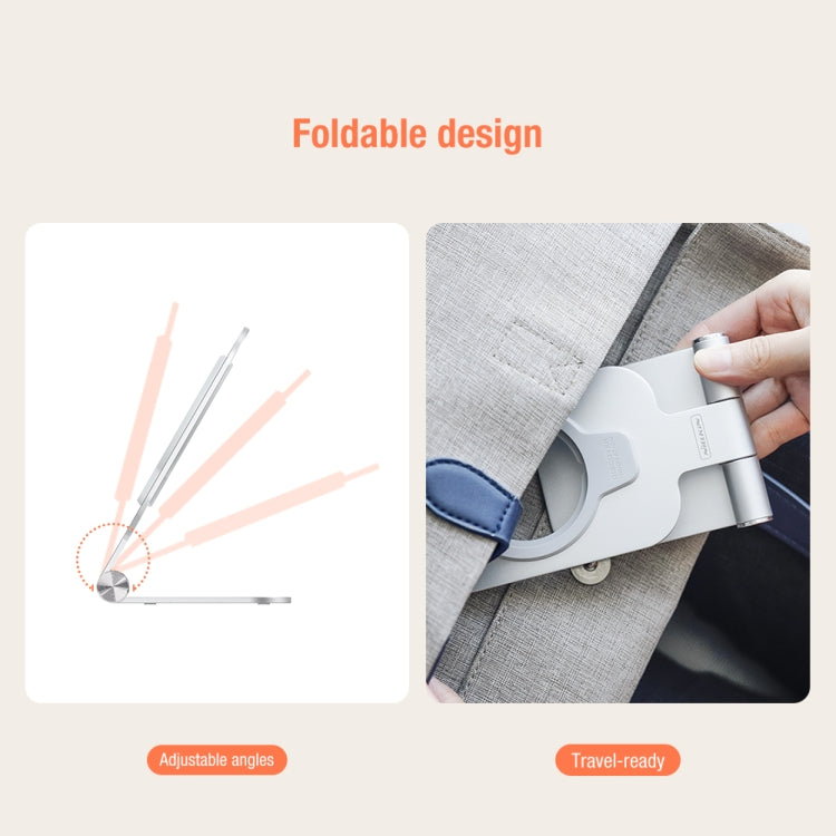 NILLKIN Vertical Folding Stand，Support Magsafe Charger(Silver) - HoMEdemic™ 