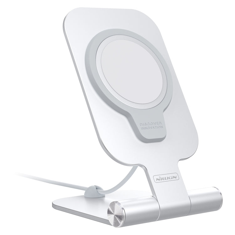NILLKIN Vertical Folding Stand，Support Magsafe Charger(Silver) - HoMEdemic™ 