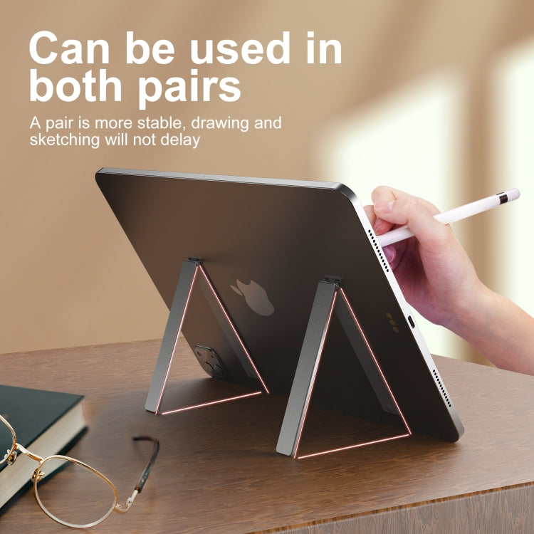 R-JUST PB07 Linear Shape Magnetic Folding Portable Aluminum Alloy Tablet Holder - HoMEdemic™ 