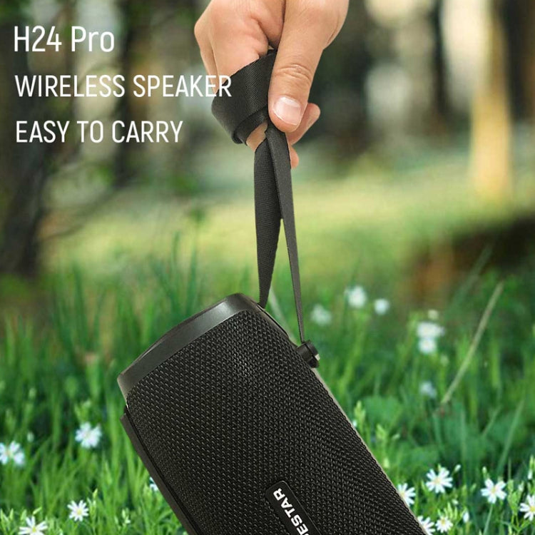 HOPESTAR H24 Pro TWS Portable Outdoor Waterproof Woven Textured Bluetooth Speaker with Rhythm Light, Support Hands-free Call & U Disk & TF Card & 3.5mm AUX & FM (Red) - HoMEdemic™ 
