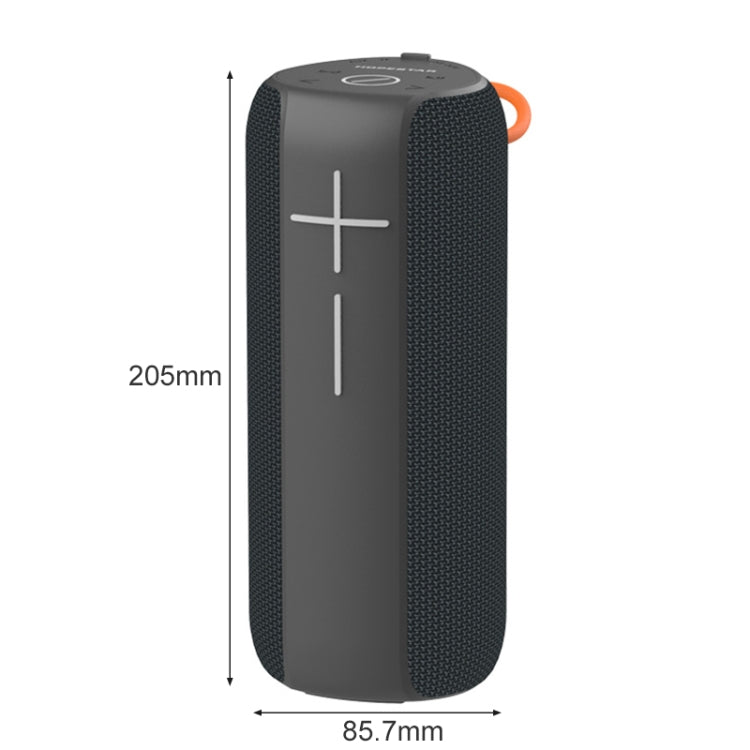 HOPESTAR P14 Pro Portable Outdoor Waterproof Wireless Bluetooth Speaker, Support Hands-free Call & U Disk & TF Card & 3.5mm AUX & FM (Black) - HoMEdemic™ 