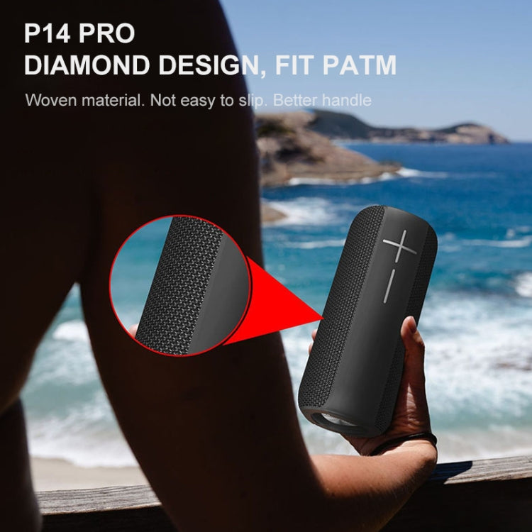 HOPESTAR P14 Pro Portable Outdoor Waterproof Wireless Bluetooth Speaker, Support Hands-free Call & U Disk & TF Card & 3.5mm AUX & FM (Black) - HoMEdemic™ 
