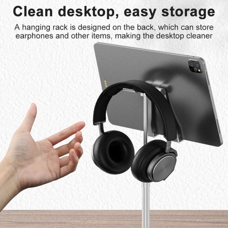 R-JUST PB03 Lifting / Angle Adjustable Multi-function Headset / Tablet / Mobile Phone Holder, Suitable for Devices Under 12.9 inch - HoMEdemic™ 