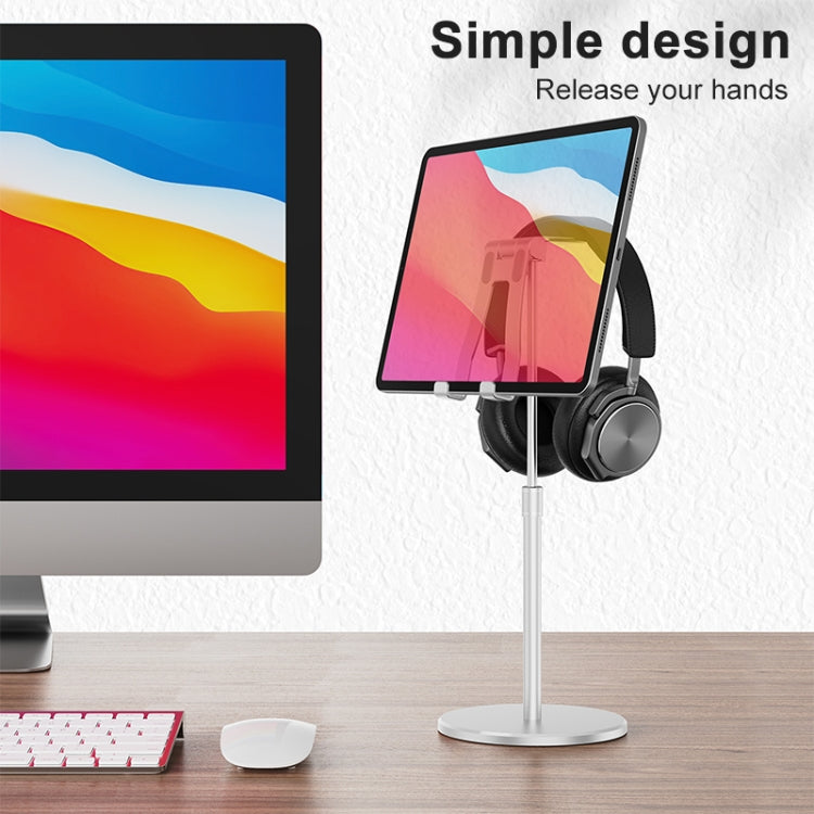 R-JUST PB03 Lifting / Angle Adjustable Multi-function Headset / Tablet / Mobile Phone Holder, Suitable for Devices Under 12.9 inch - HoMEdemic™ 