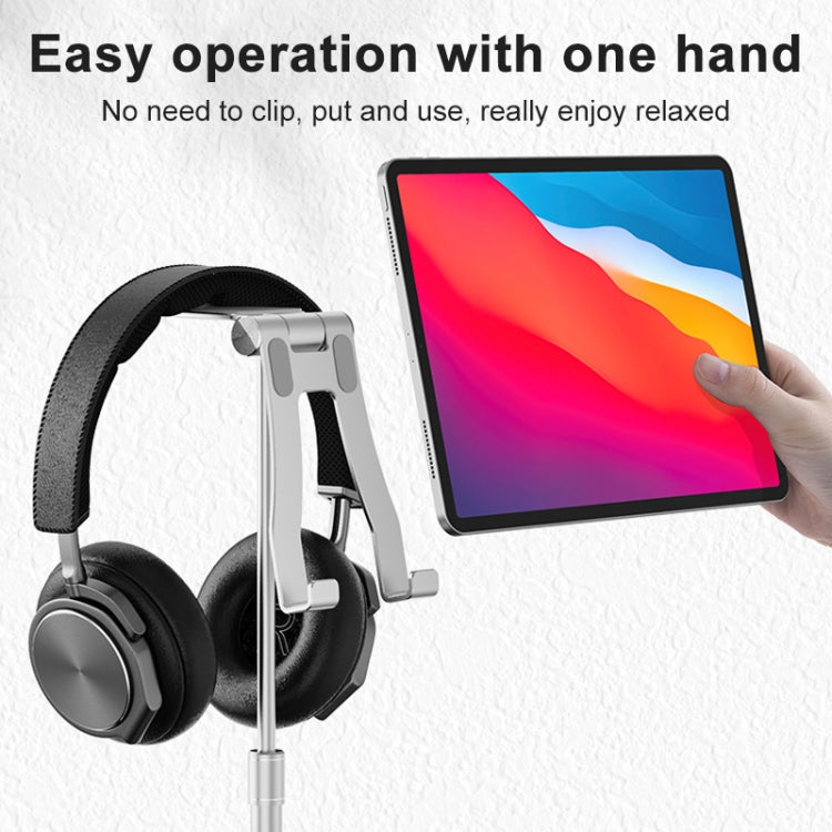 R-JUST PB03 Lifting / Angle Adjustable Multi-function Headset / Tablet / Mobile Phone Holder, Suitable for Devices Under 12.9 inch - HoMEdemic™ 