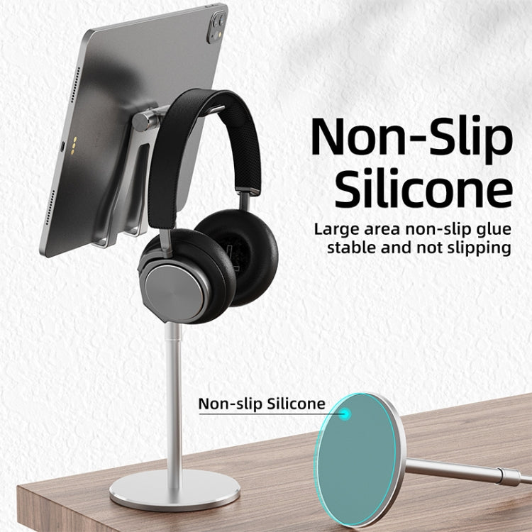 R-JUST PB03 Lifting / Angle Adjustable Multi-function Headset / Tablet / Mobile Phone Holder, Suitable for Devices Under 12.9 inch - HoMEdemic™ 