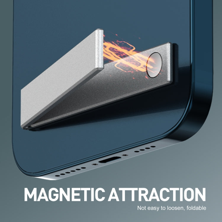 R-JUST SJ07 Linear Shape Magnetic Folding Portable Aluminum Alloy Mobile Phone Holder - HoMEdemic™ 