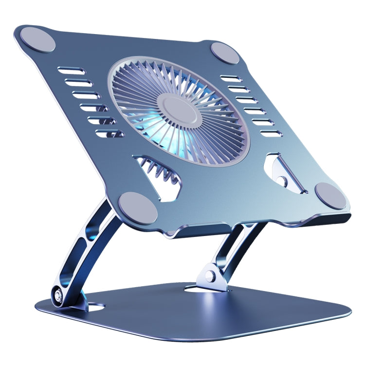 R-JUST HZ22 Dual-purpose Desktop Fan Aluminum Alloy Laptop  Bracket with Light(Tarnish) - HoMEdemic™ 
