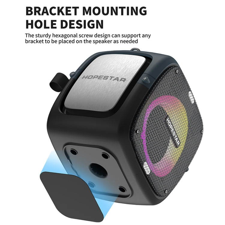HOPESTAR Party One RGB Lighting Wireless Bluetooth Speaker (Black) - HoMEdemic™ 