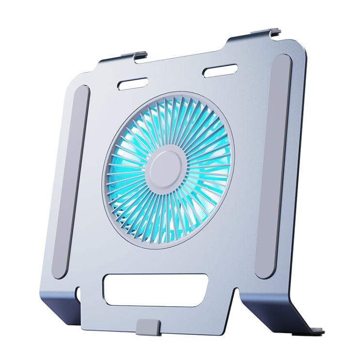 R-JUST HZ25 3.5W Aluminum Alloy Large Turbo Desktop Fan Cooling Laptop Stand(Grey) - HoMEdemic™ 