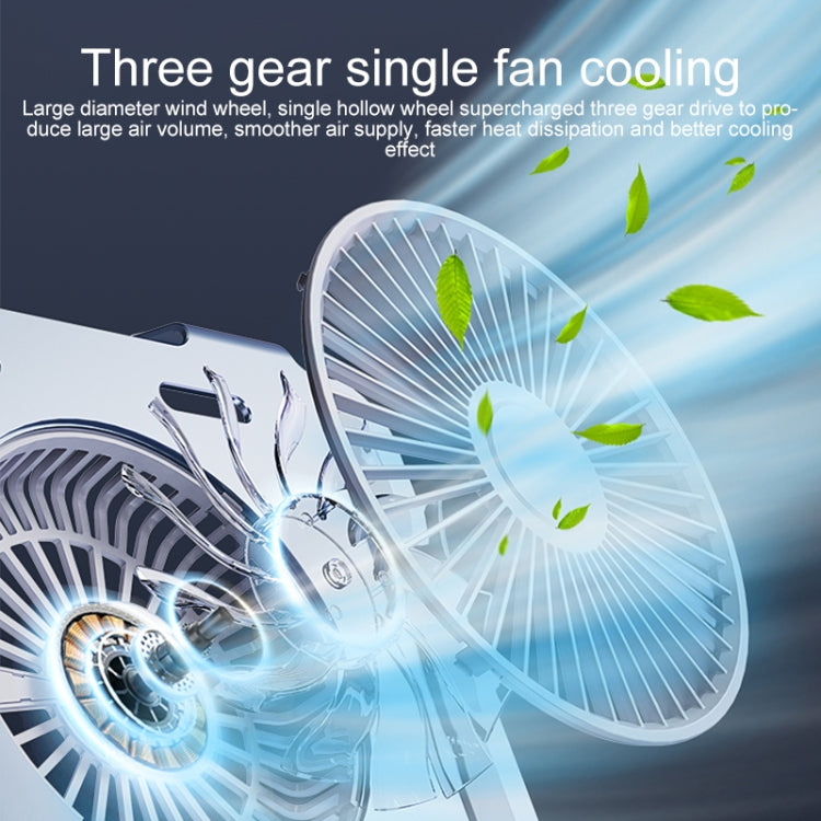 R-JUST HZ25 3.5W Aluminum Alloy Large Turbo Desktop Fan Cooling Laptop Stand(Silver) - HoMEdemic™ 