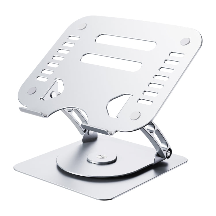 R- JUST HZ08-1 Rotating Two Holes Lifting Laptop Stand (Silver) - HoMEdemic™ 