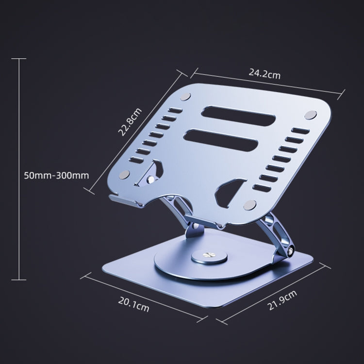 R- JUST HZ08-1 Rotating Two Holes Lifting Laptop Stand (Grey) - HoMEdemic™ 