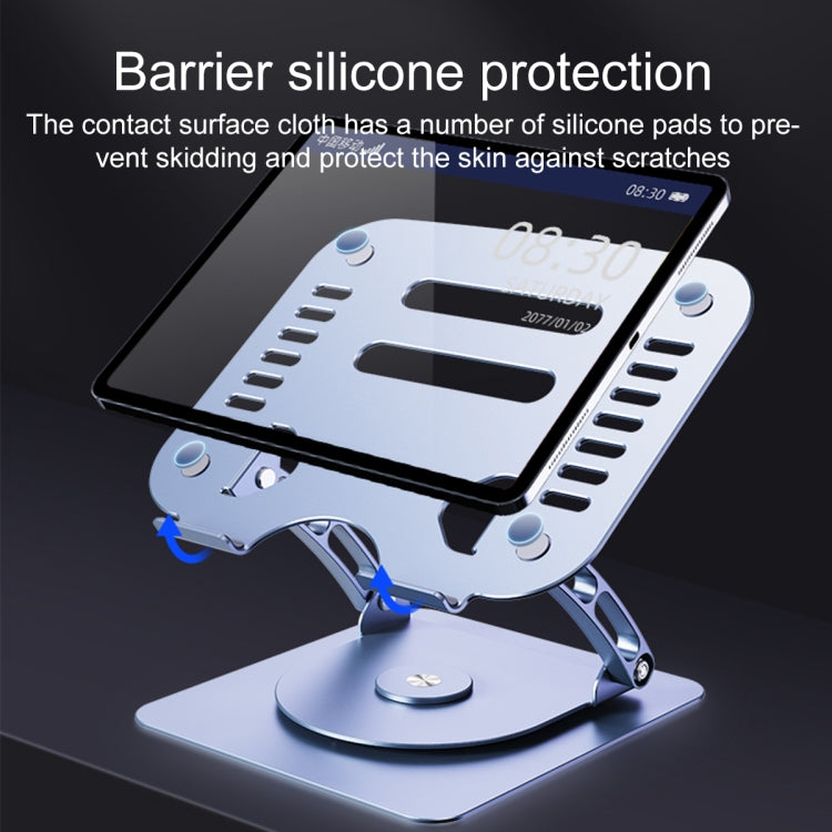 R- JUST HZ08-1 Rotating Two Holes Lifting Laptop Stand (Grey) - HoMEdemic™ 