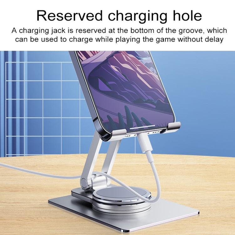 R-JUST HZ26 360-degree Rotating Aluminum Alloy Folding Phone Holder - HoMEdemic™ 