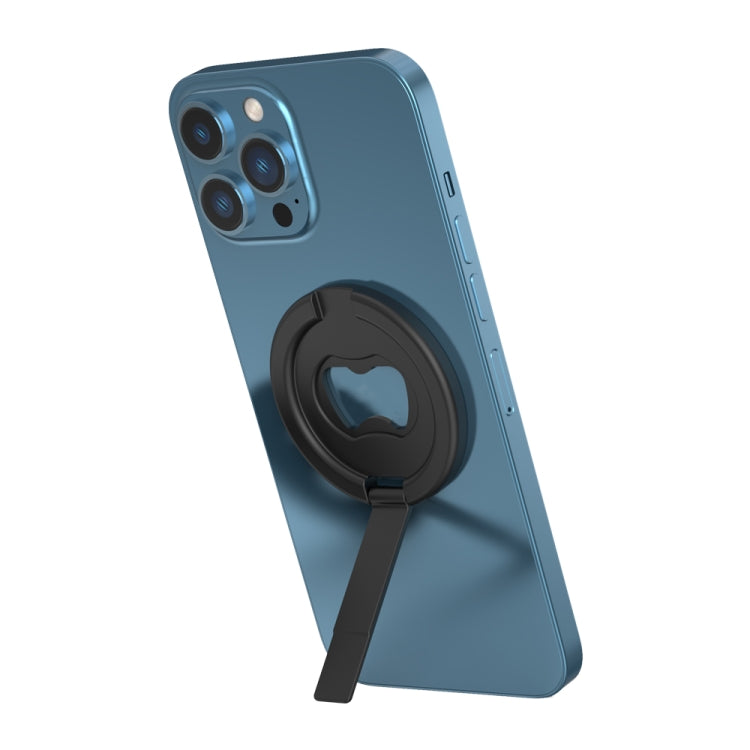 R-JUST SJ20-1 Aluminum Alloy Magnetic Bottle Opener Cellphone Holder Without No Trace Sticker (Black) - HoMEdemic™ 