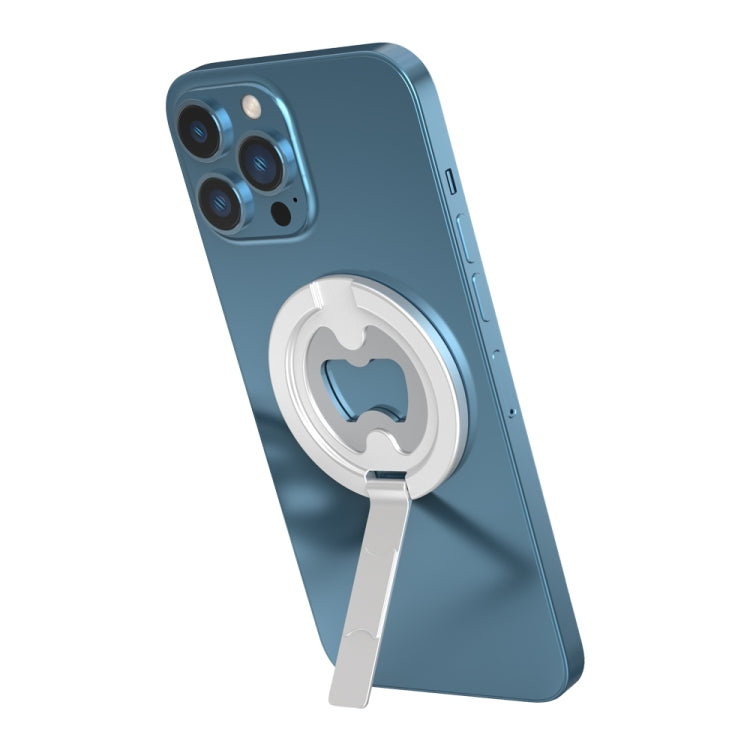 R-JUST SJ20-2 Zinc Alloy Magnetic Bottle Opener Cellphone Holder Without No Trace Sticker (Silver) - HoMEdemic™ 