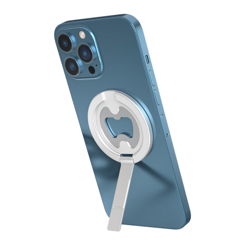 R-JUST SJ20-2 Zinc Alloy Magnetic Bottle Opener Cellphone Holder Without No Trace Sticker (Silver) - HoMEdemic™ 