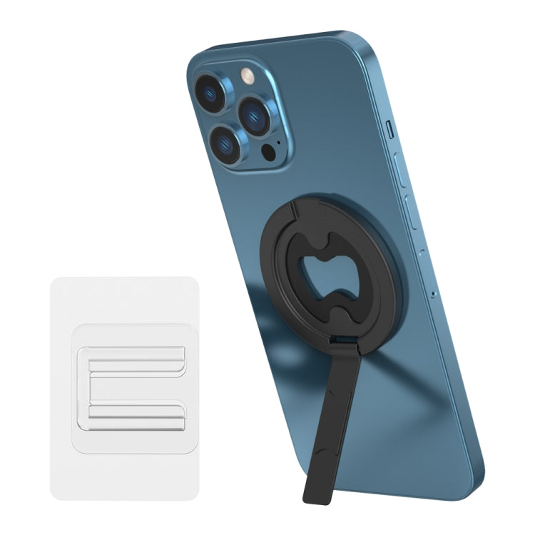 R-JUST SJ20-2 Zinc Alloy Magnetic Bottle Opener Cellphone Holder With No Trace Sticker (Black) - HoMEdemic™ 