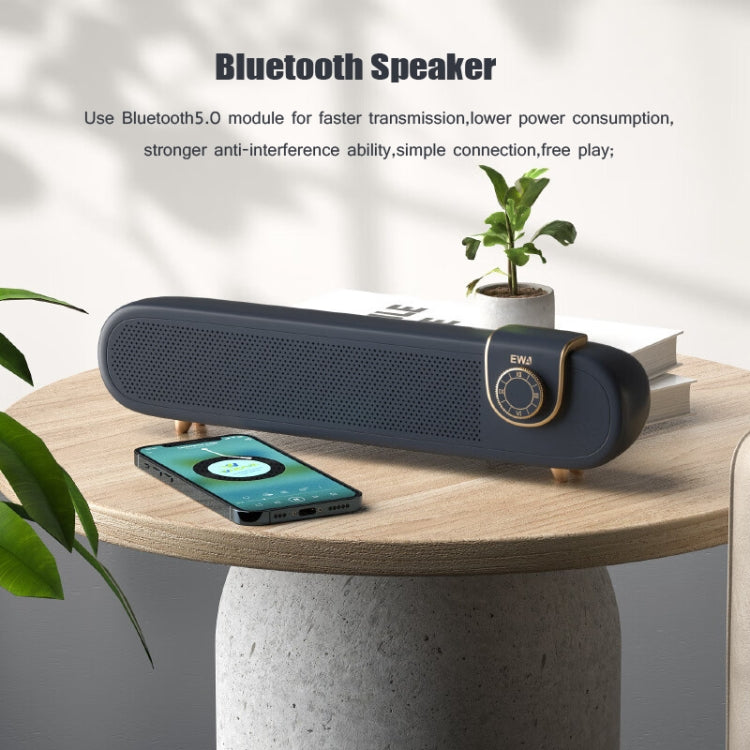 EWA L102 Classic Style Retro Bluetooth Wireless Speaker, Support TF/AUX(Black) - HoMEdemic™ 