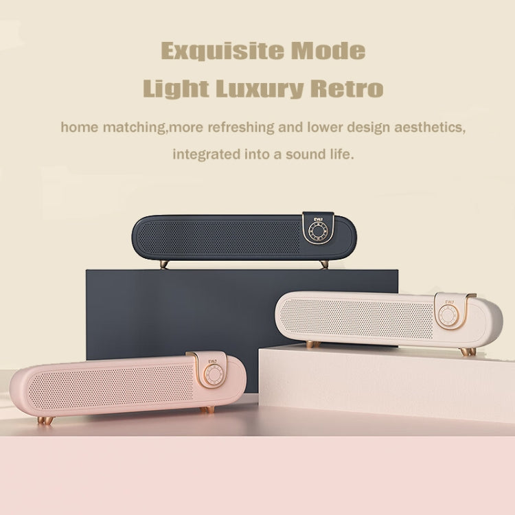 EWA L102 Classic Style Retro Bluetooth Wireless Speaker, Support TF/AUX(Black) - HoMEdemic™ 