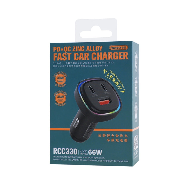 REMAX RCC330 Earl Series 3 in 1 Car 66W PD Fast Charger with Indicator Light - HoMEdemic™ 