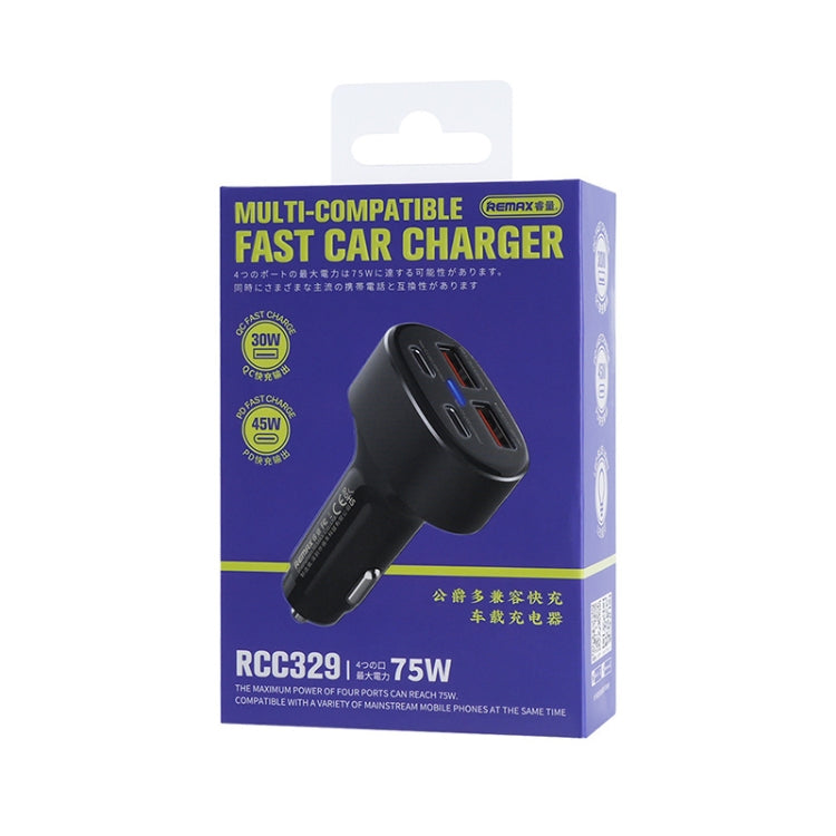 REMAX RCC329 DUKE Series 4 in 1 Car 75W PD Fast Charger with Indicator Light - HoMEdemic™ 