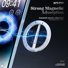 R-JUST SJ20-4 Aluminum Alloy Magnetic Knife Phone Holder (Silver) - HoMEdemic™ 