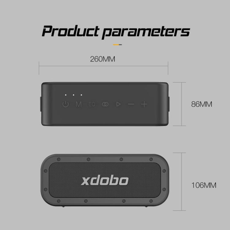 XDOBO 1983Plus IPX7 Waterproof Portable Outdoor Bluetooth Speaker Desktop Audio Subwoofer - HoMEdemic™ 