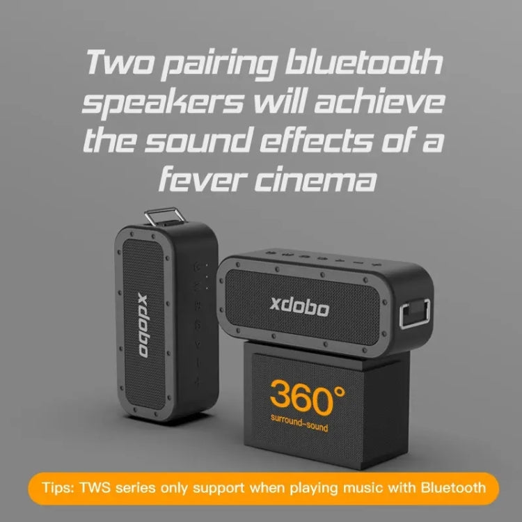 XDOBO 1983Plus IPX7 Waterproof Portable Outdoor Bluetooth Speaker Desktop Audio Subwoofer - HoMEdemic™ 