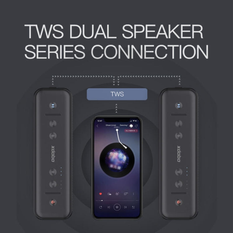XDOBO Gentleman 1992 IPX7 Waterproof Portable TWS Wireless Bluetooth Speaker - HoMEdemic™ 