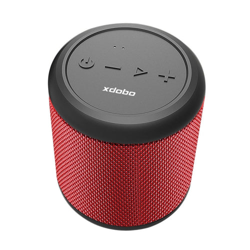 XDOBO Draco Mini IPX6 Waterproof Portable TWS Wireless Bluetooth Speaker Subwoofer (Red) - HoMEdemic™ 