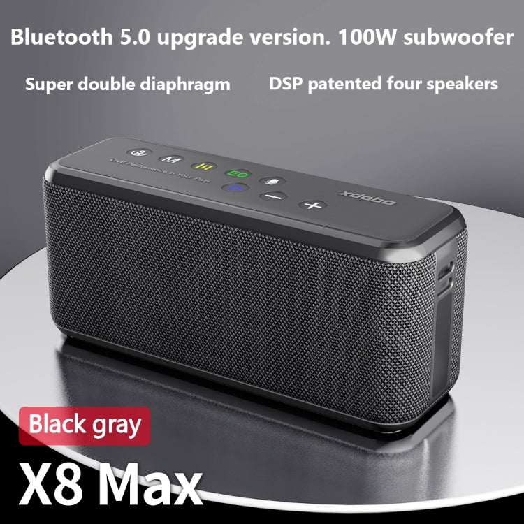 XDOBO X8 Max 100W Wireless Bluetooth Speaker Outdoor Subwoofer Support TWS & TF Card & U Disk - HoMEdemic™ 