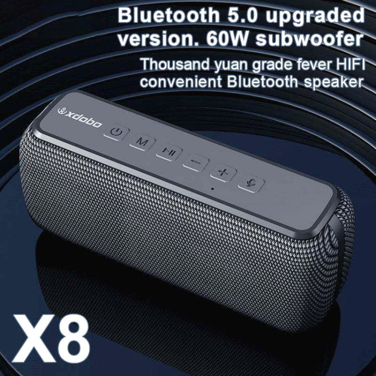 XDOBO X8 60W Wireless Bluetooth Speaker Outdoor Subwoofer Support TWS & TF Card (Black) - HoMEdemic™ 