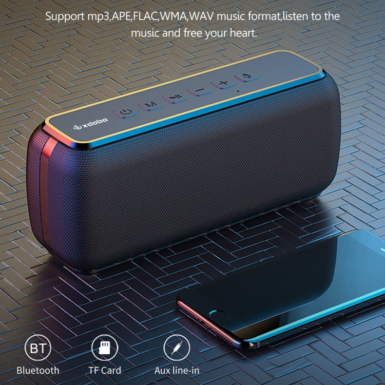 XDOBO X8 60W Wireless Bluetooth Speaker Outdoor Subwoofer Support TWS & TF Card (Black) - HoMEdemic™ 