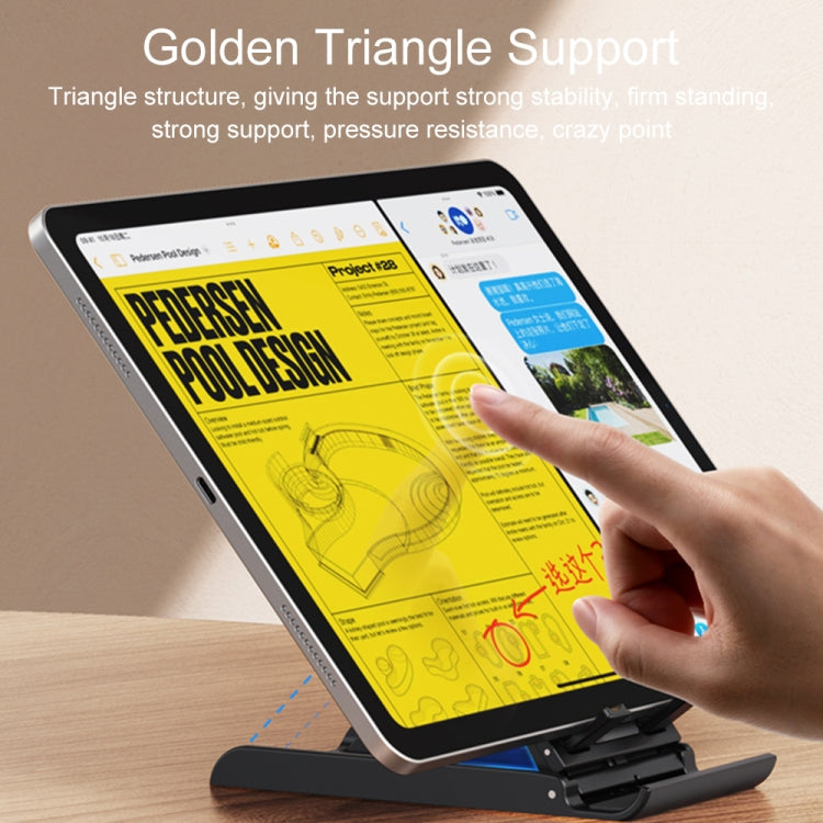 USAMS US-ZJ073 Retractable Folding Desktop Tablet Phone Holder (Black) - HoMEdemic™ 