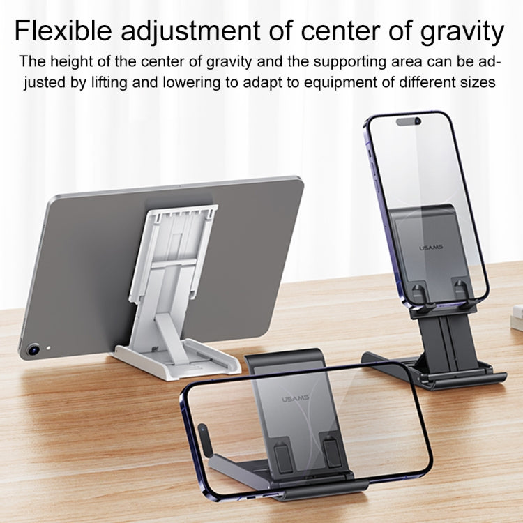 USAMS US-ZJ073 Retractable Folding Desktop Tablet Phone Holder (Black) - HoMEdemic™ 