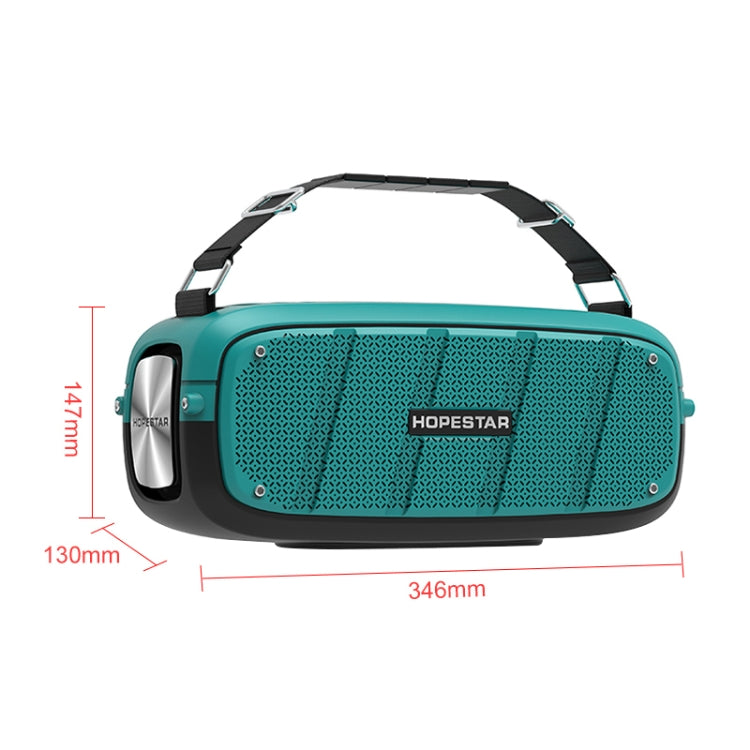 HOPESTAR A20 Pro TWS Portable Outdoor Waterproof Subwoofer Bluetooth Speaker with Microphone, Support Power Bank & Hands-free Call & U Disk & TF Card & 3.5mm AUX (Blue) - HoMEdemic™ 