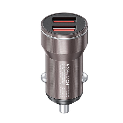 WK WP-C43 Staroad Series 15W Dual USB Car Charger(Coffee) - HoMEdemic™ 