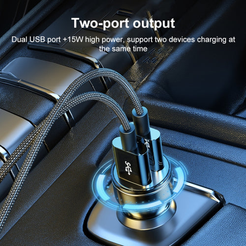 WK WP-C43 Staroad Series 15W Dual USB Car Charger(Coffee) - HoMEdemic™ 