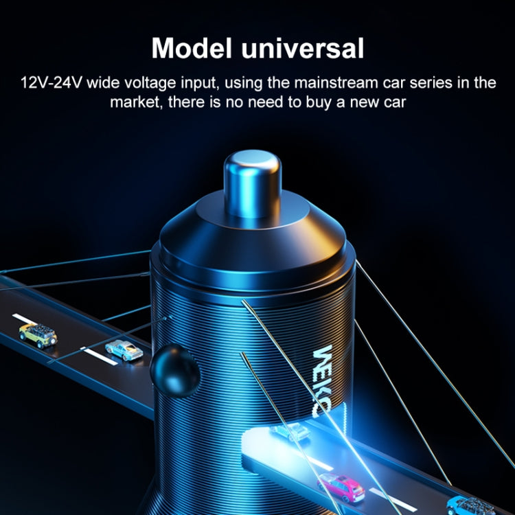 WK WP-C43 Staroad Series 15W Dual USB Car Charger(Coffee) - HoMEdemic™ 